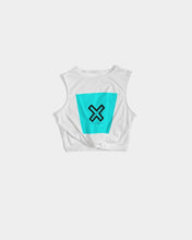 Load image into Gallery viewer, PUMP&#39;T UNIVERSITY LOGO &#39;X&#39; Women&#39;s Twist-Front Tank
