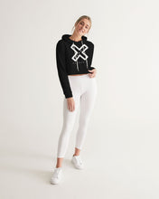 Load image into Gallery viewer, PUMP&#39;T UNIVERSITY LOGO &#39;X&#39; Women&#39;s Cropped Hoodie
