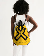 Load image into Gallery viewer, PUMP&#39;T UNIVERSITY LOGO Canvas Drawstring Bag
