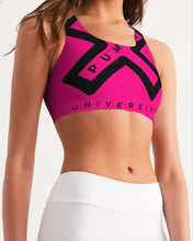 Load image into Gallery viewer, PUMP&#39;T UNIVERSITY LOGO Women&#39;s Seamless Sports Bra
