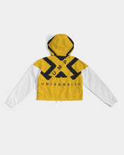 Load image into Gallery viewer, PUMP&#39;T UNIVERSITY LOGO Women&#39;s Cropped Windbreaker
