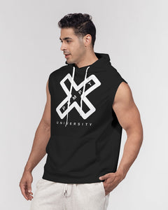 PUMP'T UNIVERSITY LOGO 'X' Men's Premium Heavyweight Sleeveless Hoodie