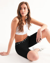 Load image into Gallery viewer, PUMP&#39;T UNIVERSITY LOGO &#39;X&#39; Women&#39;s Mid-Rise Bike Shorts
