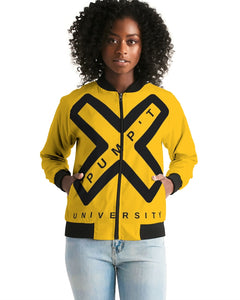 PUMP'T UNIVERSITY LOGO Women's Bomber Jacket