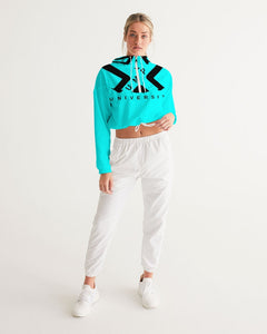 PUMP'T UNIVERSITY LOGO 'X' Women's Cropped Windbreaker