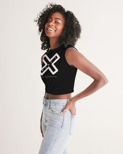 PUMP'T UNIVERSITY LOGO 'X' Women's Twist-Front Tank