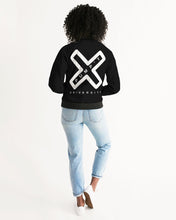 Load image into Gallery viewer, PUMP&#39;T UNIVERSITY LOGO &#39;X&#39; Women&#39;s Bomber Jacket
