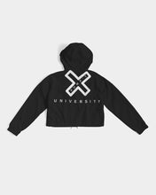 Load image into Gallery viewer, PUMP&#39;T UNIVERSITY LOGO &#39;X&#39; Women&#39;s Cropped Windbreaker
