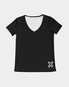 PUMP'T UNIVERSITY LOGO 'X' Women's V-Neck Tee