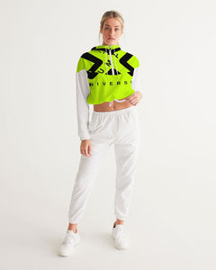 PUMP'T UNIVERSITY LOGO 'X' Women's Cropped Windbreaker