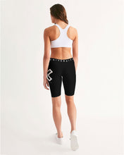 Load image into Gallery viewer, PUMP&#39;T UNIVERSITY LOGO &#39;X&#39; Women&#39;s Mid-Rise Bike Shorts
