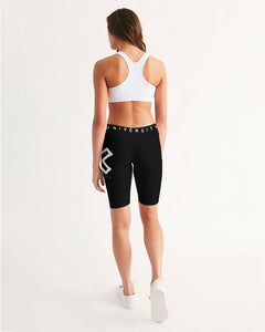 PUMP'T UNIVERSITY LOGO 'X' Women's Mid-Rise Bike Shorts