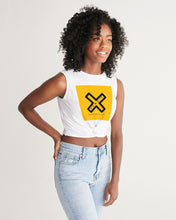 Load image into Gallery viewer, PUMP&#39;T UNIVERSITY LOGO Women&#39;s Twist-Front Tank
