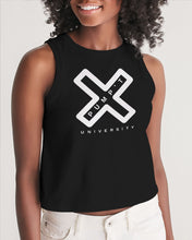 Load image into Gallery viewer, PUMP&#39;T UNIVERSITY LOGO &#39;X&#39; Women&#39;s Cropped Tank
