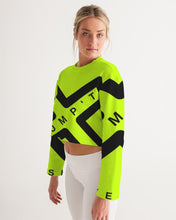 Load image into Gallery viewer, PUMP&#39;T UNIVERSITY LOGO &#39;X&#39; Women&#39;s Cropped Sweatshirt
