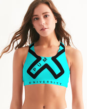 Load image into Gallery viewer, PUMP&#39;T UNIVERSITY LOGO &#39;X&#39; Women&#39;s Seamless Sports Bra
