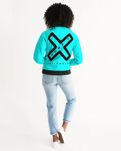 Load image into Gallery viewer, PUMP&#39;T UNIVERSITY LOGO &#39;X&#39; Women&#39;s Bomber Jacket
