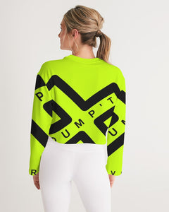 PUMP'T UNIVERSITY LOGO 'X' Women's Cropped Sweatshirt