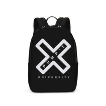 Load image into Gallery viewer, PUMP&#39;T UNIVERSITY LOGO &#39;X&#39; Large Backpack - Black Ice
