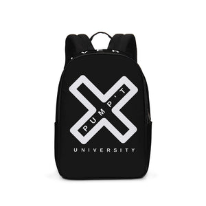 PUMP'T UNIVERSITY LOGO 'X' Large Backpack - Black Ice