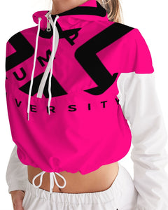 PUMP'T UNIVERSITY LOGO Women's Cropped Windbreaker