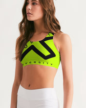 Load image into Gallery viewer, PUMP&#39;T UNIVERSITY LOGO &#39;X&#39; Women&#39;s Seamless Sports Bra
