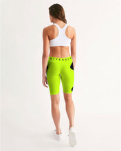 Load image into Gallery viewer, PUMP&#39;T UNIVERSITY LOGO &#39;X&#39; Women&#39;s Mid-Rise Bike Shorts
