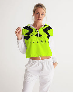 PUMP'T UNIVERSITY LOGO 'X' Women's Cropped Windbreaker