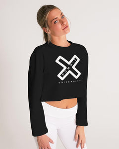 PUMP'T UNIVERSITY LOGO 'X' Women's Cropped Sweatshirt