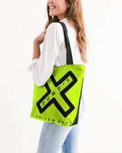 Load image into Gallery viewer, PUMP&#39;T UNIVERSITY LOGO &#39;X&#39; Canvas Zip Tote - Atomic Green
