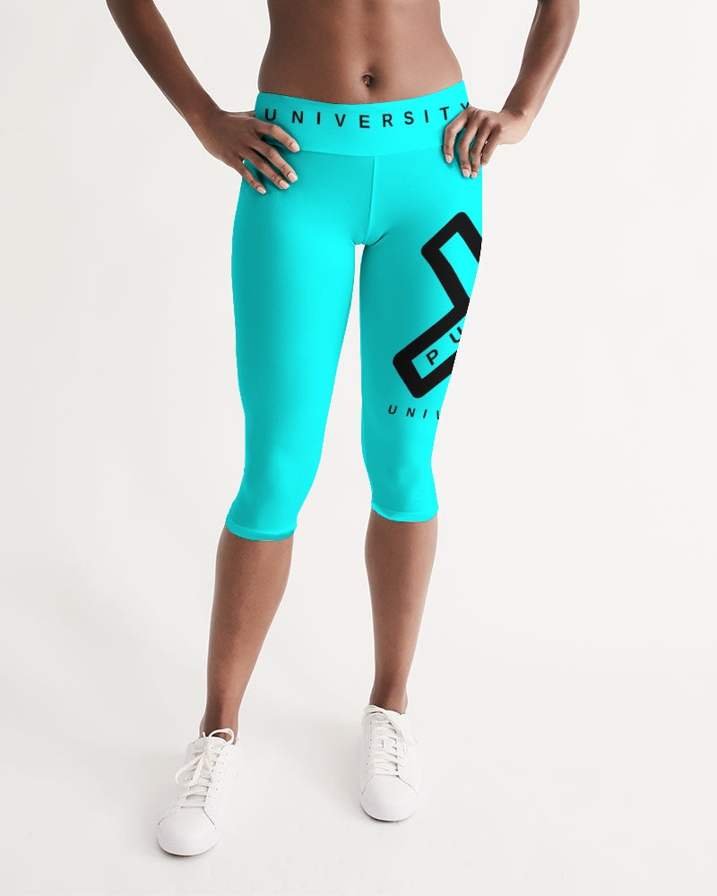 PUMP'T UNIVERSITY LOGO 'X' Women's Mid-Rise Capri