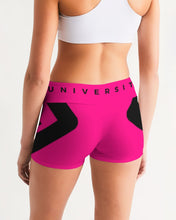 Load image into Gallery viewer, PUMP&#39;T UNIVERSITY LOGO Women&#39;s Mid-Rise Yoga Shorts
