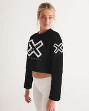 Load image into Gallery viewer, PUMP&#39;T UNIVERSITY LOGO &#39;X&#39; Women&#39;s Cropped Sweatshirt
