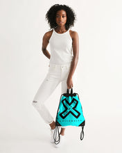 Load image into Gallery viewer, PUMP&#39;T UNIVERSITY LOGO &#39;X&#39; Canvas Drawstring Bag - Blue Volt
