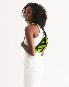 PUMP'T UNIVERSITY LOGO 'X' Crossbody Sling Bag - Atomic Green