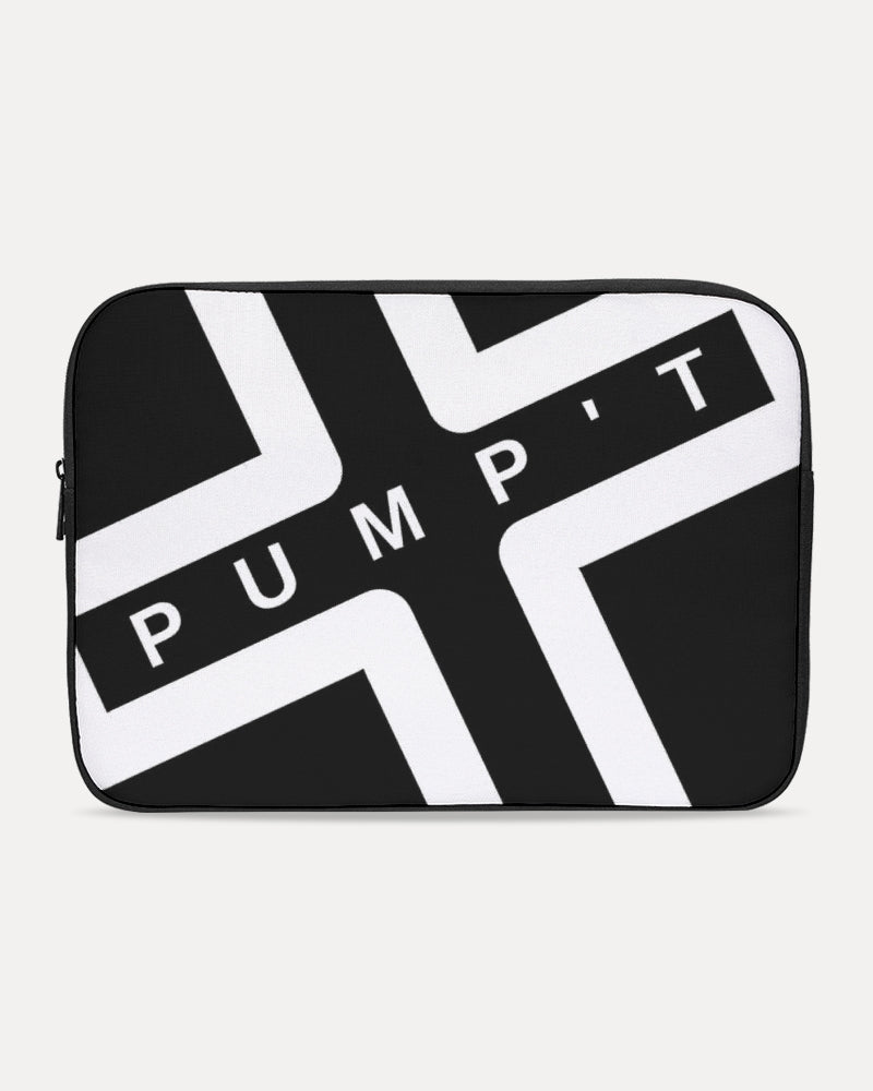 PUMP'T UNIVERSITY LOGO 'X' Laptop Sleeve - Black Ice