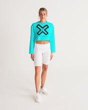 Load image into Gallery viewer, PUMP&#39;T UNIVERSITY LOGO &#39;X&#39; Women&#39;s Cropped Sweatshirt
