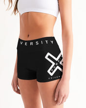 Load image into Gallery viewer, PUMP&#39;T UNIVERSITY LOGO &#39;X&#39; Women&#39;s Mid-Rise Yoga Shorts
