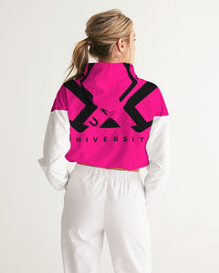 PUMP'T UNIVERSITY LOGO Women's Cropped Windbreaker