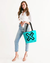 Load image into Gallery viewer, PUMP&#39;T UNIVERSITY LOGO &#39;X&#39; Canvas Zip Tote
