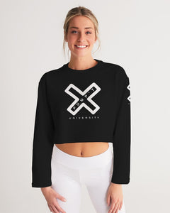 PUMP'T UNIVERSITY LOGO 'X' Women's Cropped Sweatshirt