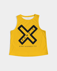 PUMP'T UNIVERSITY LOGO Women's Cropped Tank