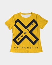 Load image into Gallery viewer, PUMP&#39;T UNIVERSITY LOGO Women&#39;s Tee
