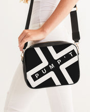 Load image into Gallery viewer, PUMP&#39;T UNIVERSITY LOGO &#39;X&#39; Crossbody Bag - Black Ice

