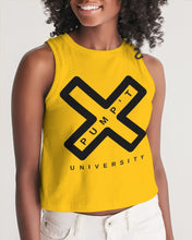 Load image into Gallery viewer, PUMP&#39;T UNIVERSITY LOGO Women&#39;s Cropped Tank
