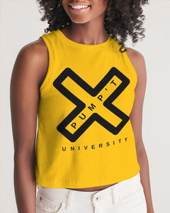 PUMP'T UNIVERSITY LOGO Women's Cropped Tank