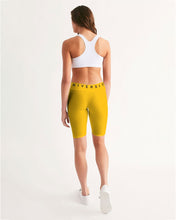 Load image into Gallery viewer, PUMP&#39;T UNIVERSITY LOGO Women&#39;s Mid-Rise Bike Shorts
