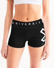 Load image into Gallery viewer, PUMP&#39;T UNIVERSITY LOGO &#39;X&#39; Women&#39;s Mid-Rise Yoga Shorts
