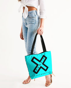 PUMP'T UNIVERSITY LOGO 'X' Canvas Zip Tote
