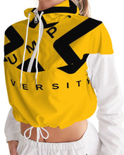 Load image into Gallery viewer, PUMP&#39;T UNIVERSITY LOGO Women&#39;s Cropped Windbreaker
